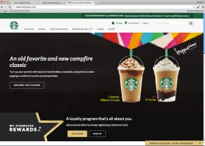 Image 5. Starbucks website, 2015. Screenshot. S. Harford, 2015.